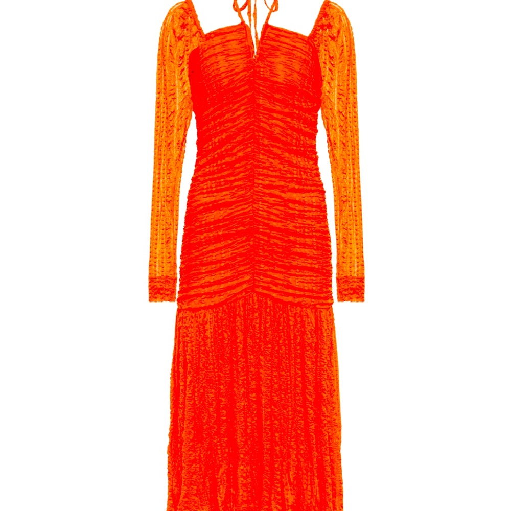 Ganni  orange dress